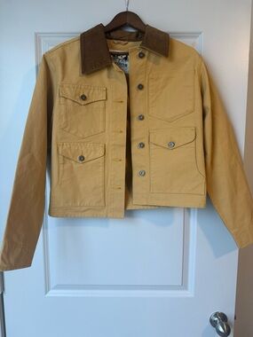 Barn Coat with Corduroy Collar